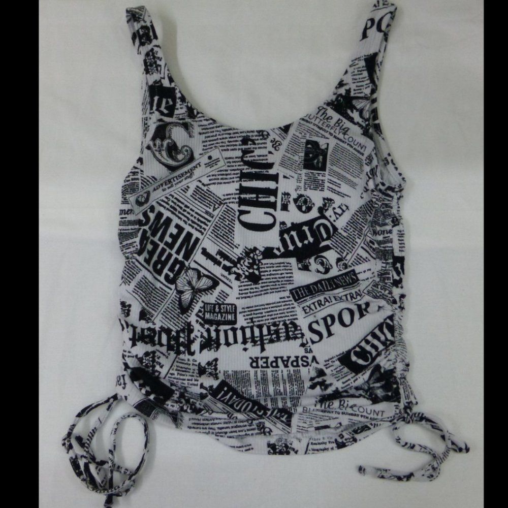 No Boundaries Side Ruched Ribbed Tank Top - Picture 11 of 11